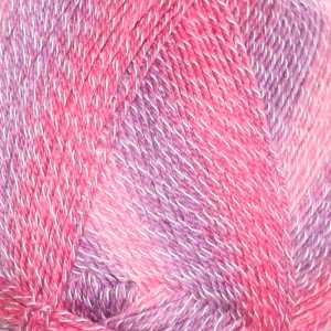 Lungauer Sockenwolle 4fach mit Baumwolle 522-22 Rosa-Lila