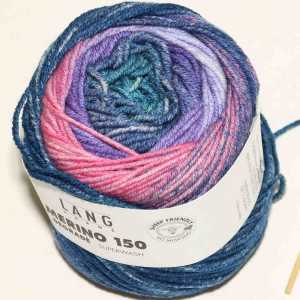 Merino 150 Dgrad Rosa-Violett-Atlantik