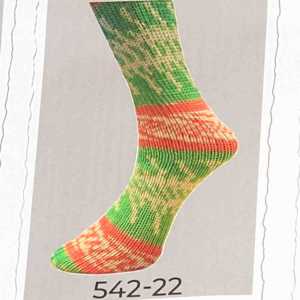 Mally Socks 542/22 - Grn-Lachs