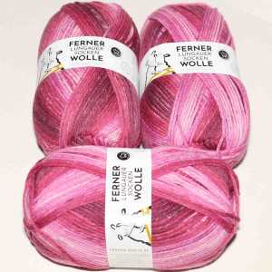 Lungauer Sockenwolle 8fach 588-22 Rosa-Pink-Beere
