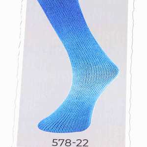 Lungauer Sockenwolle Seide 6-fach 578-22 Blau