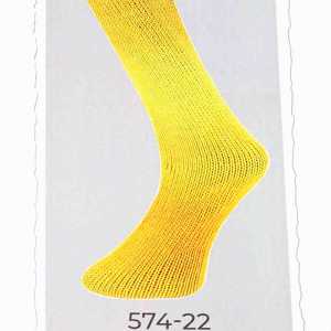 Lungauer Sockenwolle Seide 6-fach 574-22 Gelb