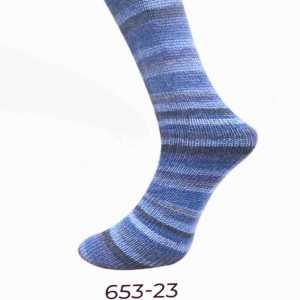 Lungauer Sockenwolle 6fach 653/23 Blau