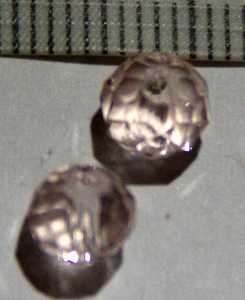 Glasperle Ros geschliffen 6mm 10 St