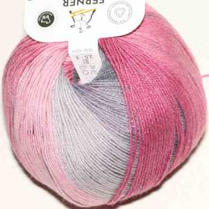 Lungauer Sockenwolle Seide 631/23 Rosa-Grau