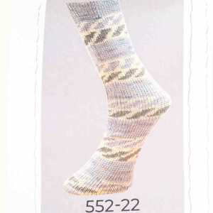 Mally Socks 552/22 - Pastellig Hellflieder-Hellblau-Grau