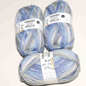Lungauer Sockenwolle 8fach 674-23 Blau-Grau