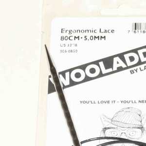 Stricknadeln addiNovel Nr. 5 schwarzem Seil 80cm - Black Edition Wooladdicts