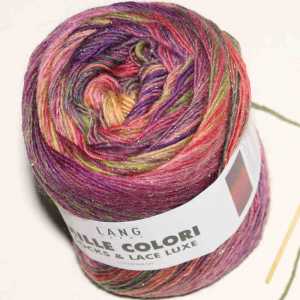 Mille Colori Socks & Lace Luxe Bordeaux-Dunkelgrn-Lachs