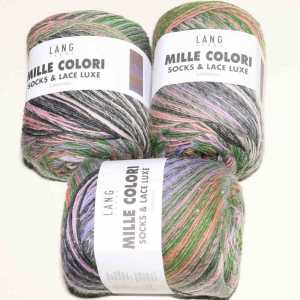 Mille Colori Socks & Lace Luxe Lila-Grn-Lachs