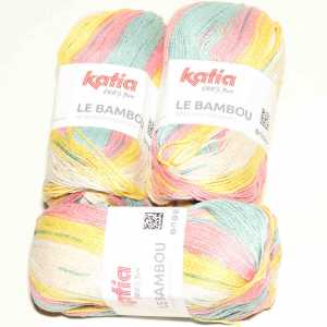 Le Bambou Pastelltrkis-Gelb-Ros-Beige